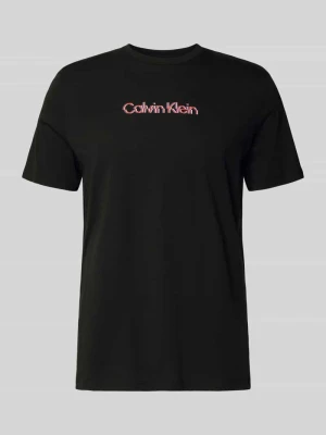 T-shirt o kroju regular fit z nadrukiem z logo model ‘Class’ Calvin Klein Jeans