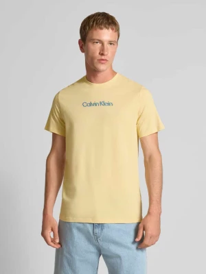 T-shirt o kroju regular fit z nadrukiem z logo model ‘Class’ Calvin Klein Jeans