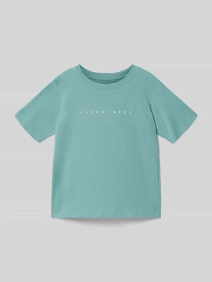 T-shirt o kroju regular fit z nadrukiem z logo model 'Estar' jack & jones