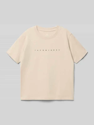 T-shirt o kroju regular fit z nadrukiem z logo model 'Estar' jack & jones