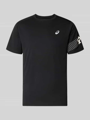 t-shirt o kroju regular fit z nadrukiem z logo model 'ICON' Asics Czarny