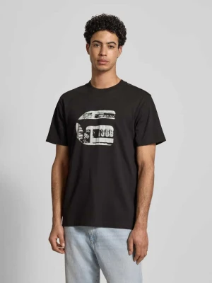 T-shirt o kroju regular fit z nadrukiem z logo model ‘icon’ G-Star Raw