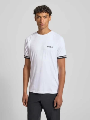 t-shirt o kroju regular fit z nadrukiem z logo model 'TOC SERVE 2' BOSS Green