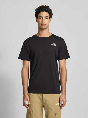 T-shirt o kroju regular fit z nadrukiem z logo The North Face Czarny