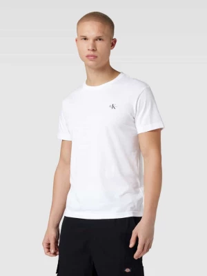T-shirt o kroju regular fit z nadrukiem z logo w zestawie 2 szt. Calvin Klein Jeans