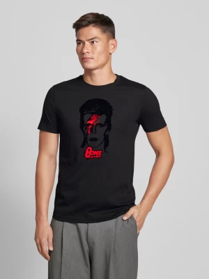 T-shirt o kroju regular fit z nadrukiem z motywem i okrągłym dekoltem Antony Morato