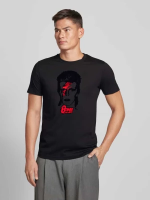 T-shirt o kroju regular fit z nadrukiem z motywem i okrągłym dekoltem Antony Morato