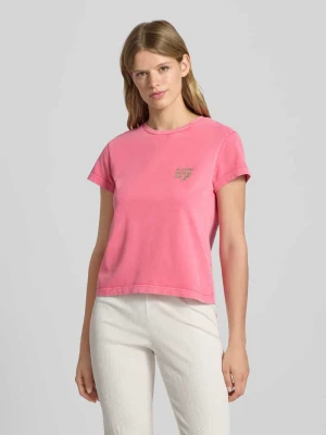 T-shirt o kroju regular fit z okrągłym dekoltem model ‘Bloom’ OH APRIL