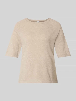 t-shirt o kroju regular fit z okrągłym dekoltem model 'BREE' Pieces