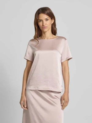 T-shirt o kroju regular fit z satyny i dżerseju model ‘GILBERT’ Weekend Max Mara