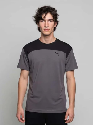 t-shirt o kroju regular fit z technologią drycell model 'PUMATECH Essentials Tee' Antracytowy