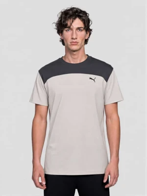 t-shirt o kroju regular fit z technologią drycell model 'PUMATECH Essentials Tee' Jasnoszary