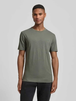 T-shirt o kroju regular fit z teksturowanej bawełny Model 'TEGOOD' Boss Orange