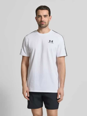 T-shirt o kroju regular fit z wyhaftowanym logo model 'Icon' Under Armour