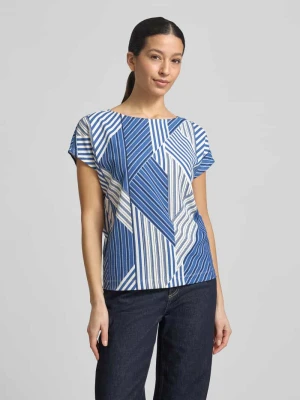 T-shirt o kroju regular fit ze wzorem na całej powierzchni s.Oliver RED LABEL