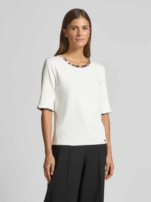 Zdjęcie produktu T-shirt o kroju regular fit ze zwierzęcym nadrukiem Marc Cain