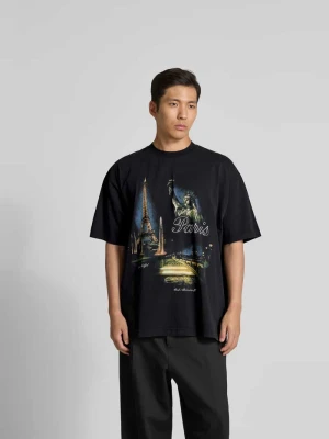 t-shirt o kroju relaxed fit z bawełny Vetements Czarny