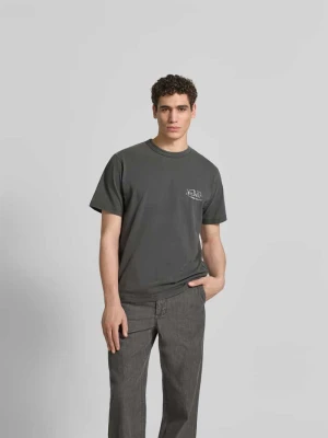 t-shirt o kroju relaxed fit z czystej bawełny ANNARR Ciemnoszary