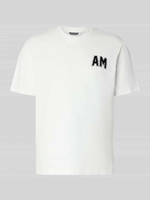 t-shirt o kroju relaxed fit z czystej bawełny Antony Morato Złamany biały