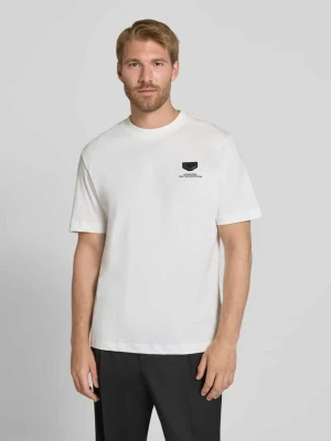 t-shirt o kroju relaxed fit z czystej bawełny Antony Morato Złamany biały