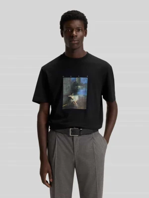 T-shirt o kroju relaxed fit z czystej bawełny HUGO