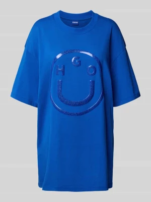 T-shirt o kroju relaxed fit z czystej bawełny Hugo Blue