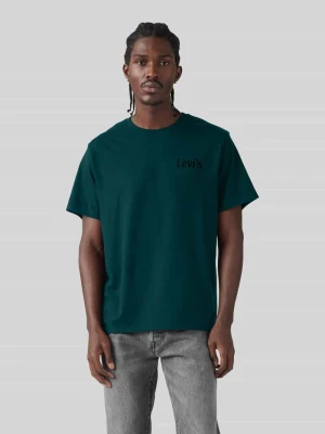 T-shirt o kroju relaxed fit z czystej bawełny Levi's Ciemnozielony