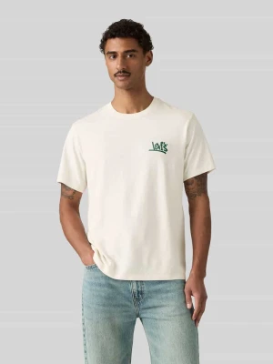 T-shirt o kroju relaxed fit z czystej bawełny Levi's Złamany biały