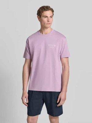 t-shirt o kroju relaxed fit z czystej bawełny Marc O'Polo