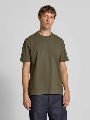 T-shirt o kroju relaxed fit z czystej bawełny Marc O'Polo DENIM