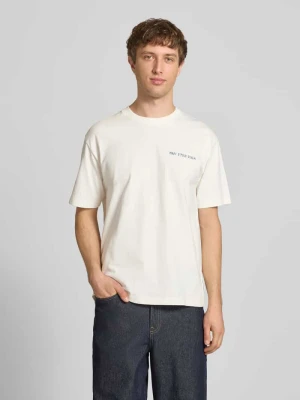 T-shirt o kroju relaxed fit z czystej bawełny Marc O'Polo DENIM
