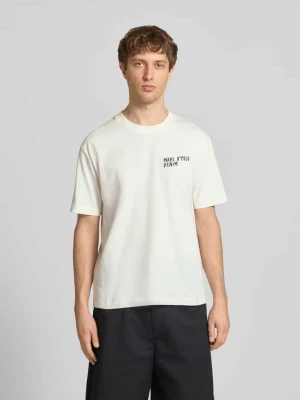 T-shirt o kroju relaxed fit z czystej bawełny Marc O'Polo Biały