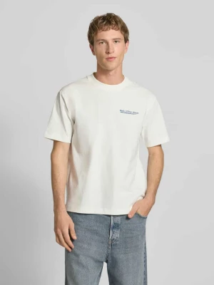 t-shirt o kroju relaxed fit z czystej bawełny Marc O'Polo Biały