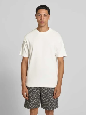 t-shirt o kroju relaxed fit z czystej bawełny Marc O'Polo Biały
