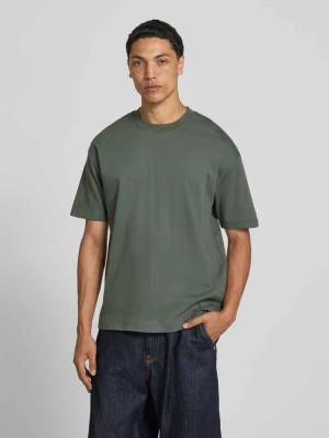 t-shirt o kroju relaxed fit z czystej bawełny Marc O'Polo Khaki