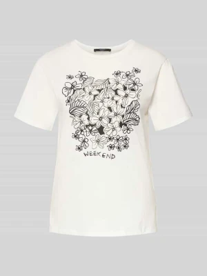 T-shirt o kroju relaxed fit z czystej bawełny model 'BORA' Weekend Max Mara