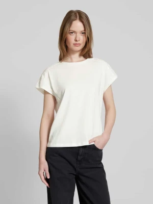 T-shirt o kroju relaxed fit z czystej bawełny model ‘EMMY’ Vero Moda