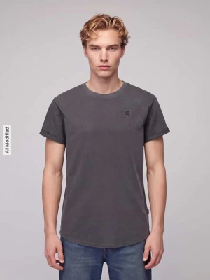 t-shirt o kroju relaxed fit z czystej bawełny model 'Lash washed' G-Star Raw Czarny