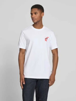 T-shirt o kroju relaxed fit z czystej bawełny model 'MOVEMENT' Boss Biały