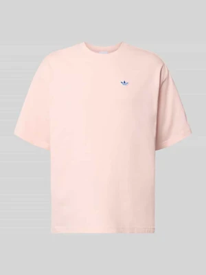 t-shirt o kroju relaxed fit z czystej bawełny model 'SUMMER GRAPHIC' adidas Originals Jasnoróżowy