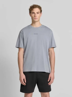 t-shirt o kroju relaxed fit z czystej bawełny model 'TEE 10' Boss