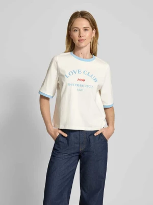 Zdjęcie produktu T-shirt o kroju relaxed fit z czystej bawełny model ‘TOVA’ Vero Moda