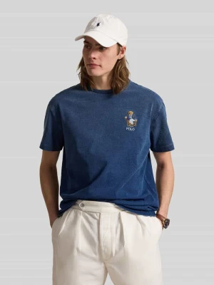 T-shirt o kroju relaxed fit z czystej bawełny Polo Ralph Lauren Granatowy