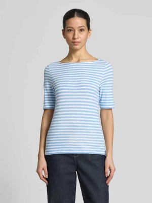 T-shirt o kroju relaxed fit z czystej bawełny s.Oliver Błękitny