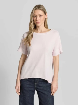 T-shirt o kroju relaxed fit z czystej bawełny s.Oliver Różowy