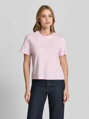 T-shirt o kroju relaxed fit z czystej bawełny s.Oliver Różowy