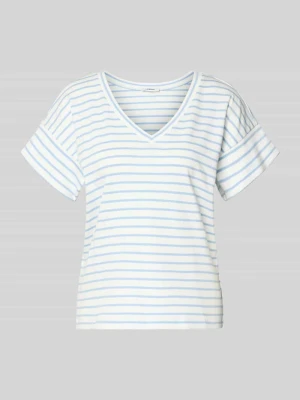 T-shirt o kroju relaxed fit z czystej bawełny s.Oliver Jasnoniebieski