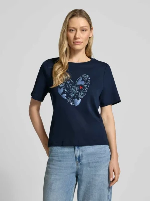 T-shirt o kroju relaxed fit z czystej bawełny Tom Tailor