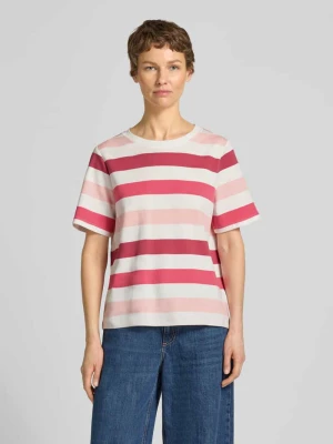 T-shirt o kroju relaxed fit z czystej bawełny Tom Tailor