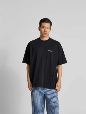 T-shirt o kroju relaxed fit z czystej bawełny Vetements Czarny